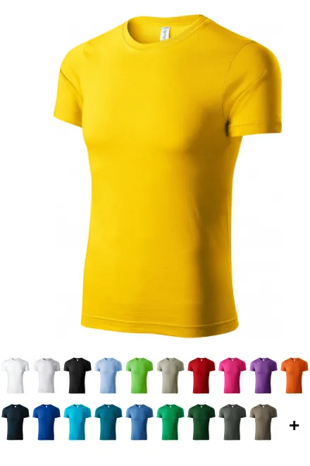 Ελαφρύ μπλουζάκι με κοντά μανίκια, κίτρινος