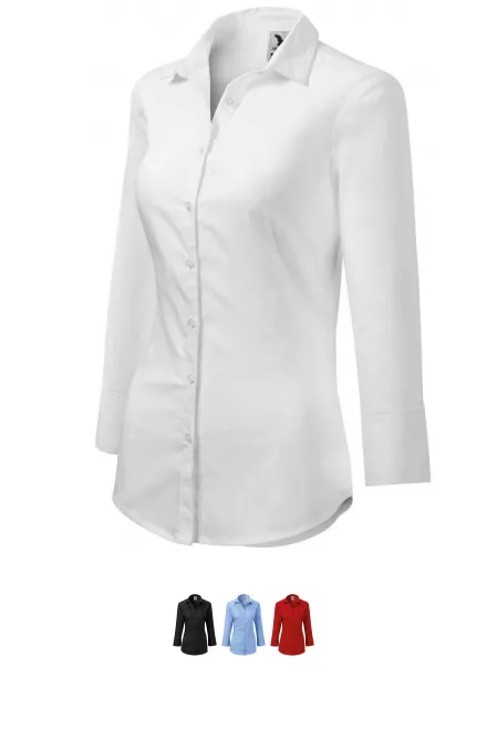 Γυναικεία μπλούζα με μακριά μανίκια, λευκό