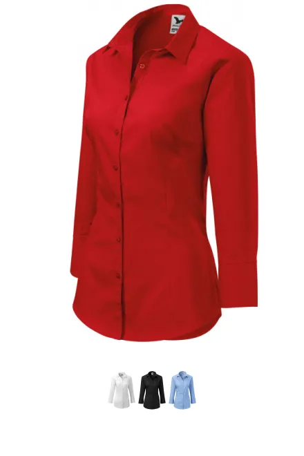 Γυναικεία μπλούζα με μακριά μανίκια, το κόκκινο