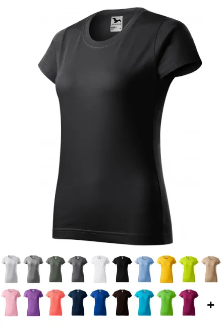 Γυναικείο απλό μπλουζάκι, γκρι έβενο