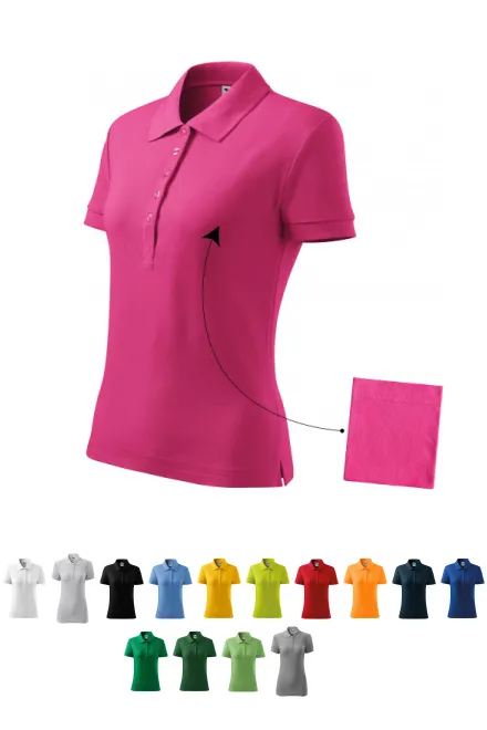 Γυναικείο απλό πουκάμισο πόλο, μωβ