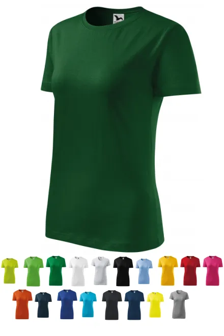 Γυναικείο κλασικό μπλουζάκι, πράσινο μπουκάλι