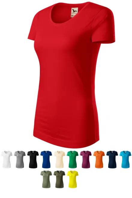 Γυναικείο μπλουζάκι από οργανικό βαμβάκι, το κόκκινο