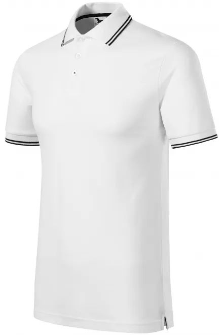 Κλασικό ανδρικό μπλουζάκι πόλο, λευκό