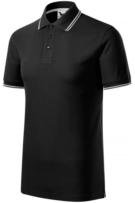 Κλασικό ανδρικό μπλουζάκι πόλο, μαύρος