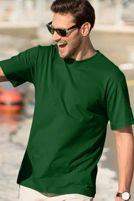 Ανδρικό κλασικό μπλουζάκι, πράσινο μπουκάλι