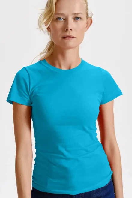 Γυναικείο κλασικό μπλουζάκι, τουρκουάζ