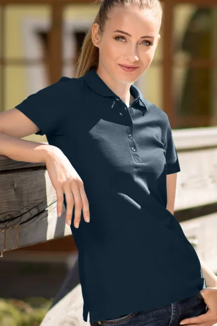 Γυναικείο πουκάμισο πόλο, σκούρο μπλε
