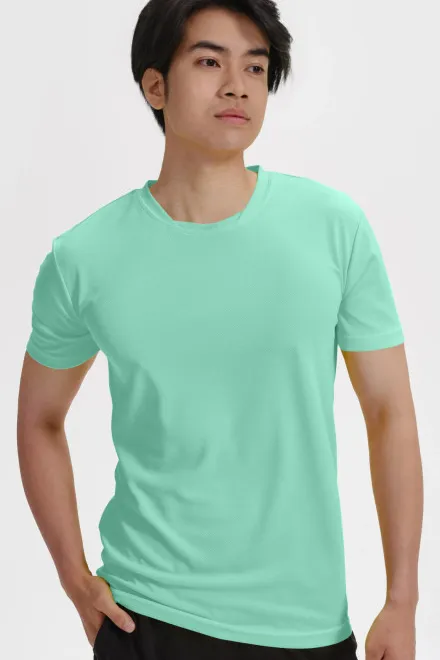 Μπλουζάκι με ασύμμετρο ντεκολτέ, μέντα