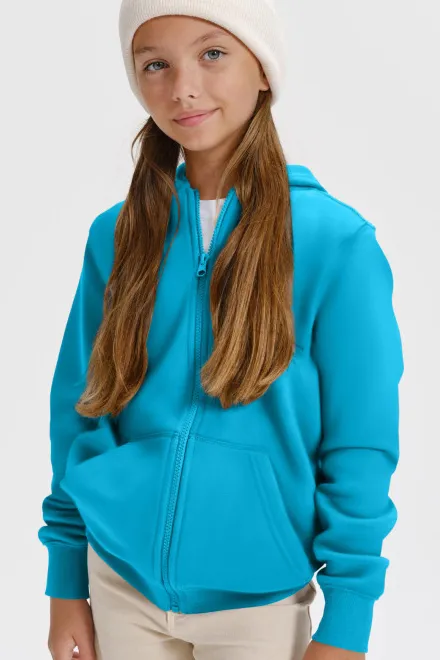 Παιδική μπλούζα με κουκούλα, τουρκουάζ