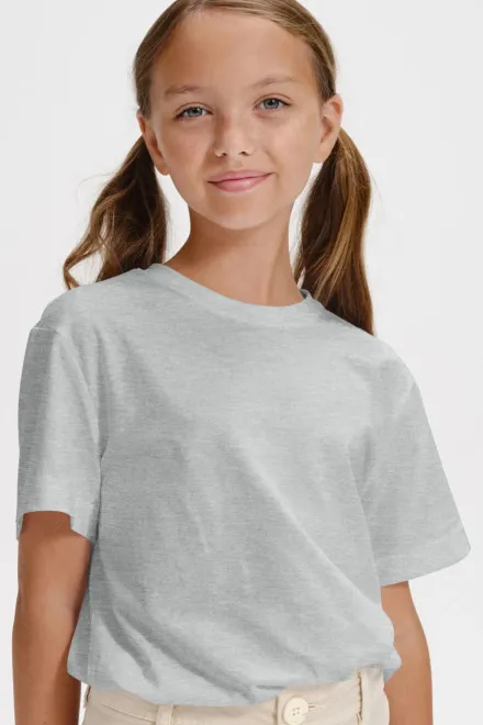 Παιδικό απλό μπλουζάκι, ανοιχτό γκρι μάρμαρο