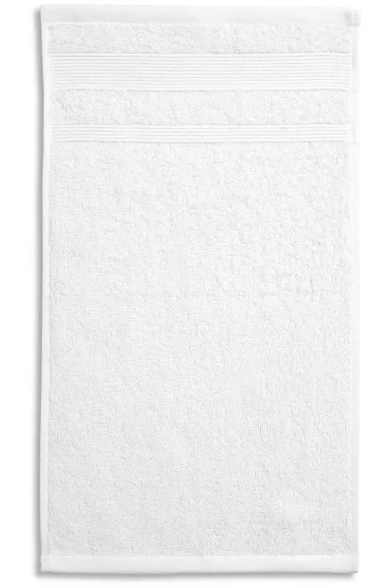 Μικρή πετσέτα από βιολογικό βαμβάκι, λευκό