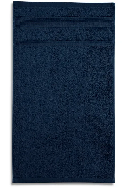 Μικρή πετσέτα από βιολογικό βαμβάκι, σκούρο μπλε