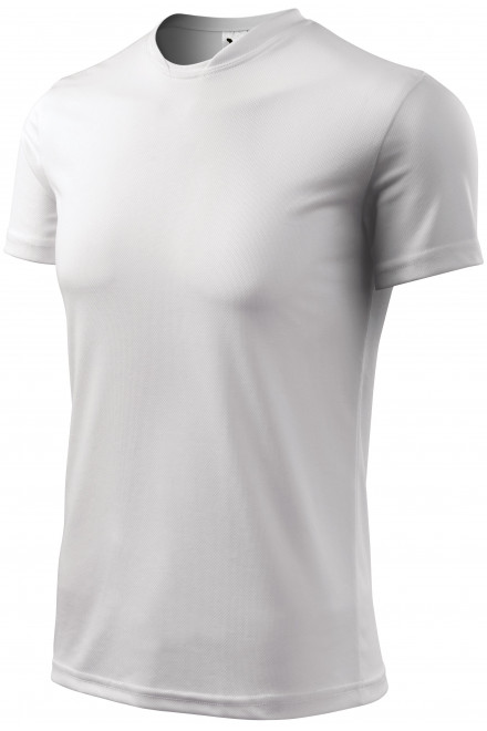 Μπλουζάκι με ασύμμετρο ντεκολτέ, λευκό, μονόχρωμα μπλουζάκια