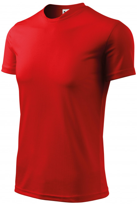 Μπλουζάκι με ασύμμετρο ντεκολτέ, το κόκκινο, μπλουζάκια