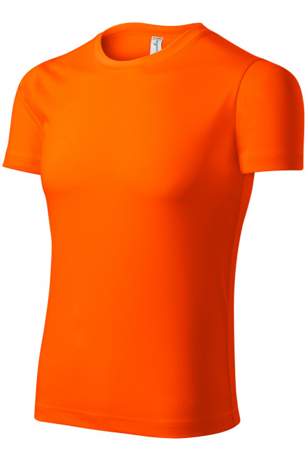 Μπλουζάκι Unisex Sports, πορτοκαλί νέον, πορτοκαλί μπλουζάκια