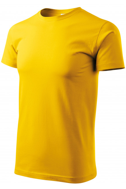 Μπλουζάκι Unisex υψηλότερου βάρους, κίτρινος, μπλουζάκια χωρίς εκτύπωση