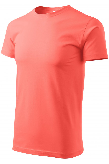 Μπλουζάκι Unisex υψηλότερου βάρους, κοράλλι, βαμβακερά μπλουζάκια
