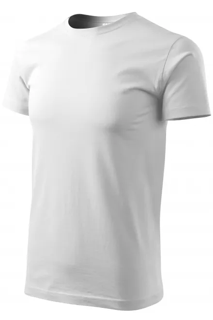 Μπλουζάκι Unisex υψηλότερου βάρους, λευκό
