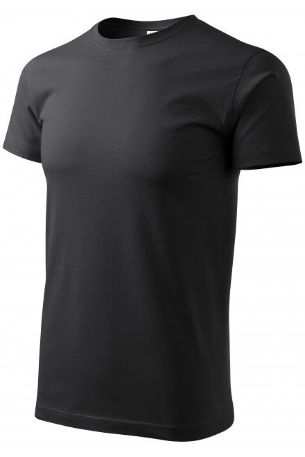 Μπλουζάκι Unisex υψηλότερου βάρους, γκρι έβενο, μπλουζάκια με κοντά μανίκια