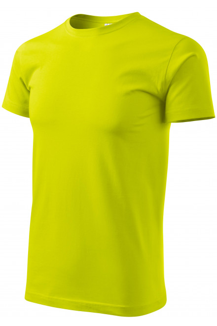Μπλουζάκι Unisex υψηλότερου βάρους, πράσινο ασβέστη, βαμβακερά μπλουζάκια