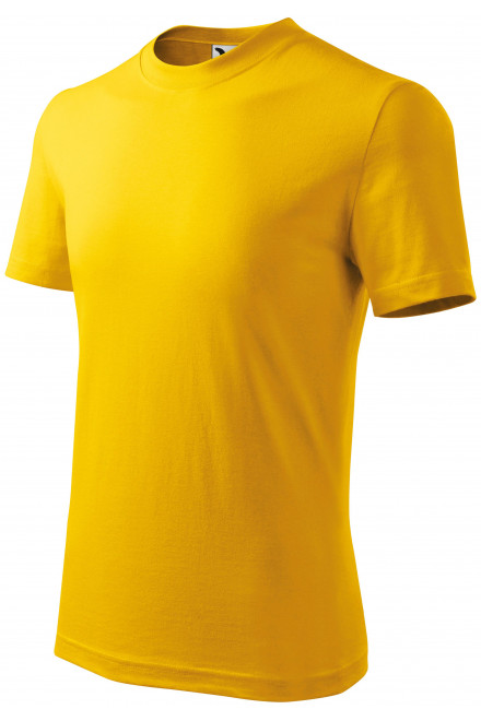 Παιδικό απλό μπλουζάκι, κίτρινος, παιδικά μπλουζάκια