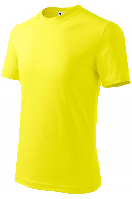 Παιδικό απλό μπλουζάκι, λεμόνι κίτρινο, παιδικά μπλουζάκια