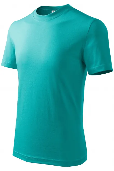 Παιδικό απλό μπλουζάκι, σμαραγδί πράσινο