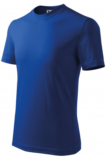 Παιδικό κλασικό μπλουζάκι, μπλε ρουά, μονόχρωμα μπλουζάκια
