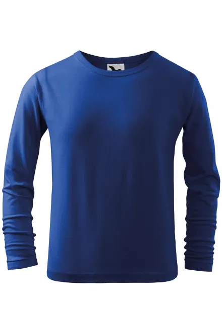 Παιδικό μακρυμάνικο μπλουζάκι - μπλε ρουά, 158 εκ / 12 χρόνια