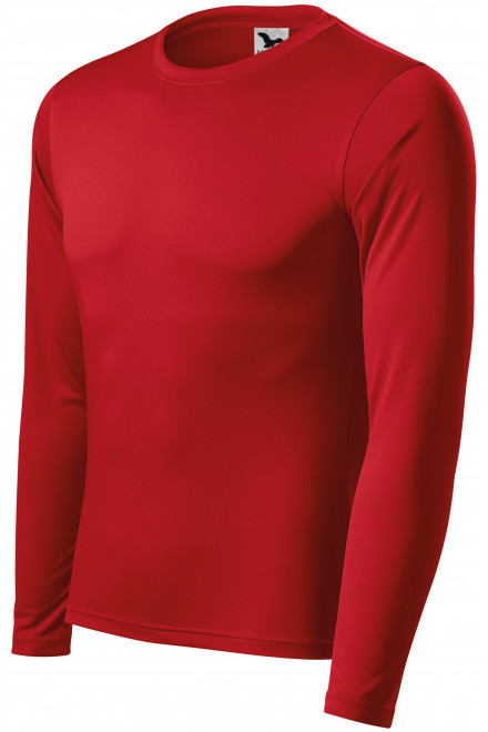 T-shirt για αθλητικά με μακριά μανίκια, το κόκκινο, μπλουζάκια με μακριά μανίκια